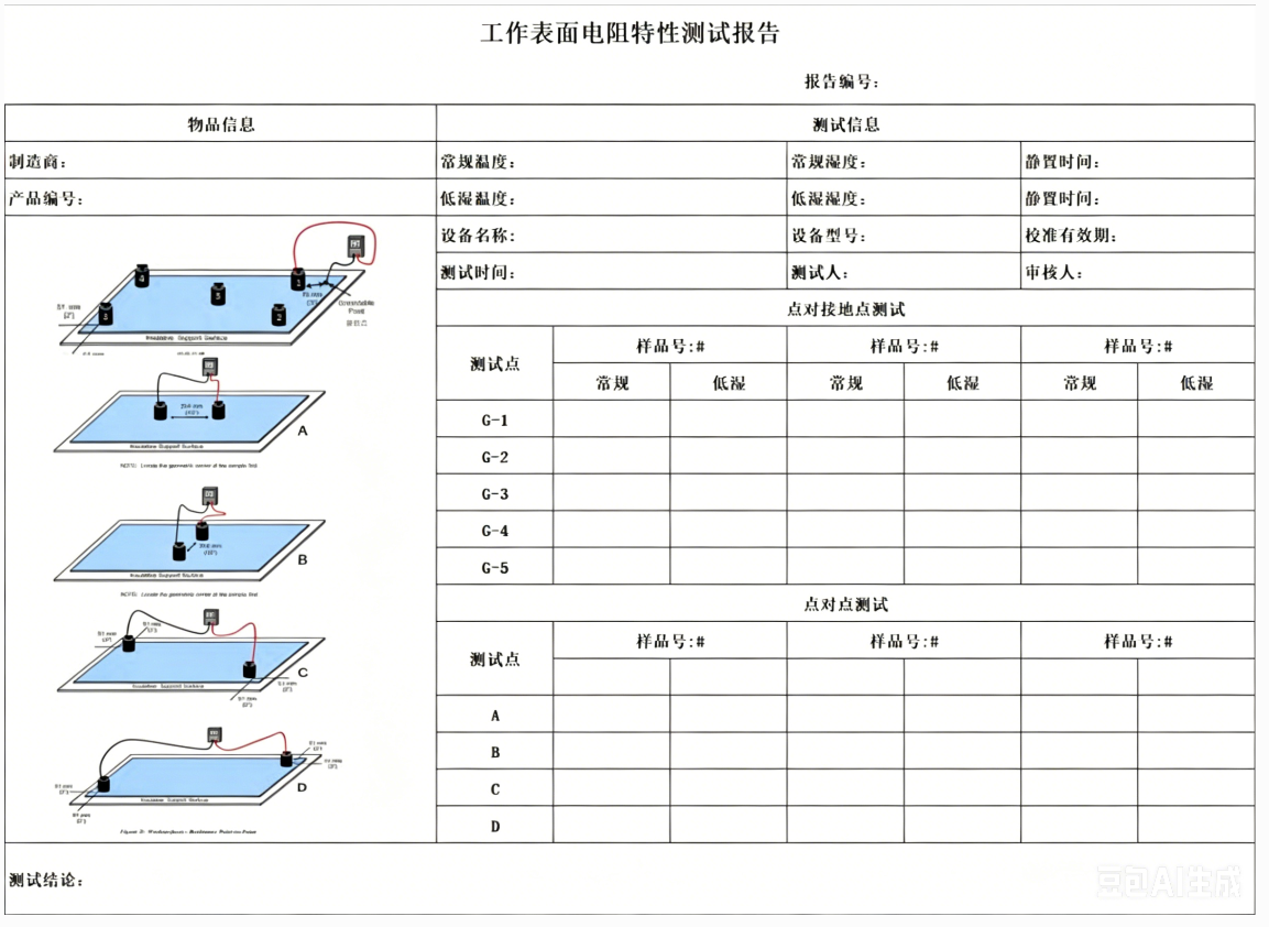 防静电台面