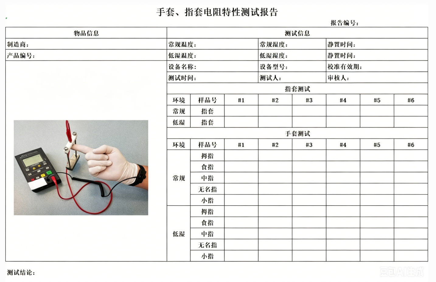 防静电手指套